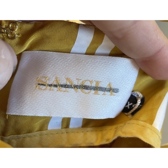 $198 Sancia Lieke Petite Striped Dress Anthropologie XS - Picture 4 of 7